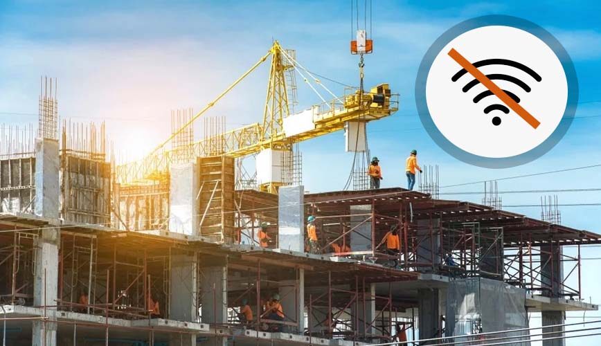 Building materials that block cellular services