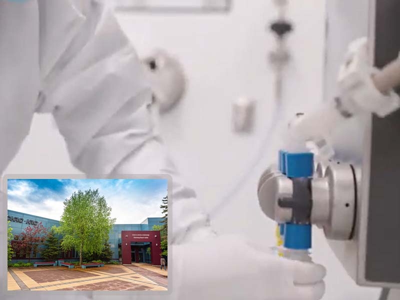 Connectivity LTE 5G pharmaceutical industry at Royalmount Montreal National Research Council Office Building