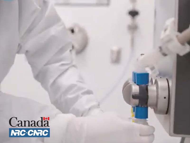 Connectivity LTE 5G pharmaceutical industry at Royalmount Montreal National Research Council Office Building