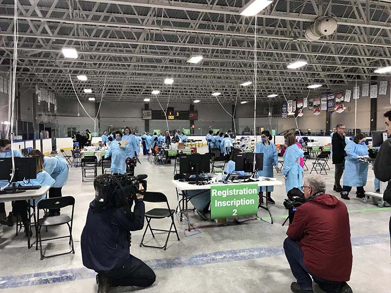 emergency measures wireless coverage Ottawa arena during Covid
