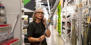 cellular phone use inside retail store